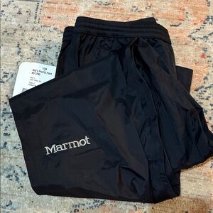 Marmot kids precip Black Packable Wind/Rain Pants